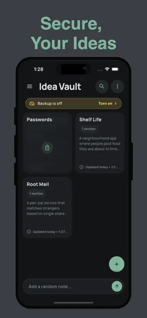 Idea Vault: AI Notes App screenshot 1