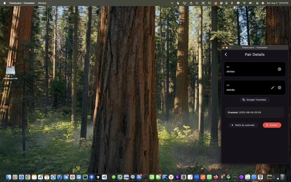 #4. TransLearn - AI language learn (macOS) 게시자: Coiner.Cab Corp