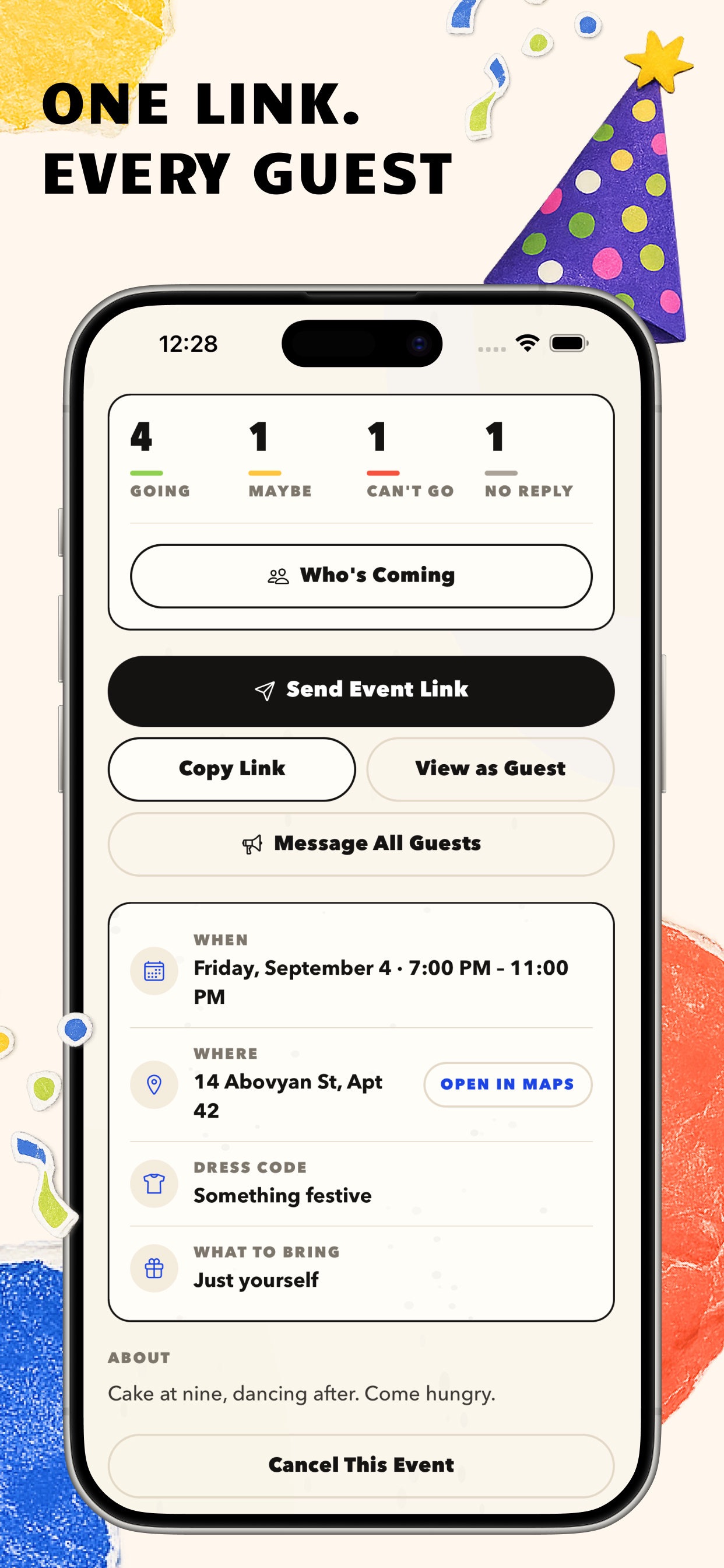 Screenshot 4 of Event Invite: RSVP Party Maker