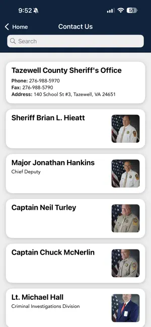 Tazewell Co Sheriff VA screenshot 2