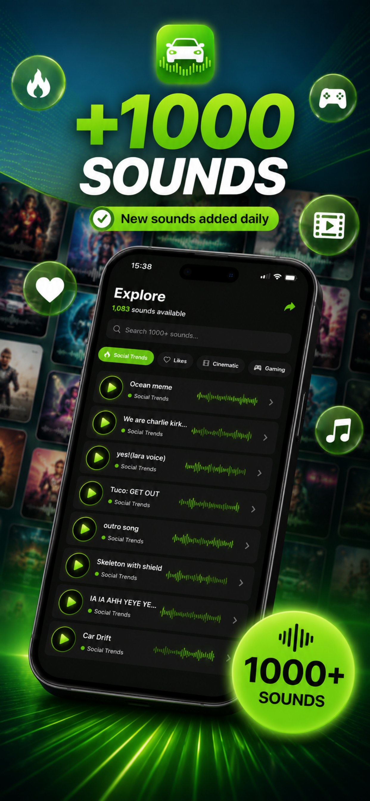 Carpio: Car Startup Sounds screenshot 3