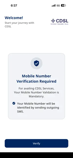 CDSL MyEasi App screenshot 1
