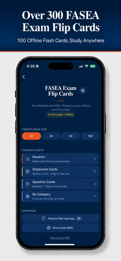 Financial Adviser Flash Cards screenshot 1
