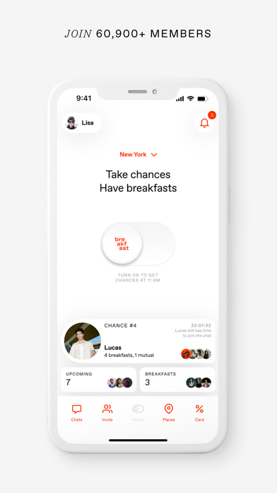Screenshot #2 pour The Breakfast: meet new people