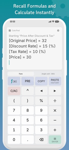 Formula Templates - CalcPad Screenshot 2 of 7