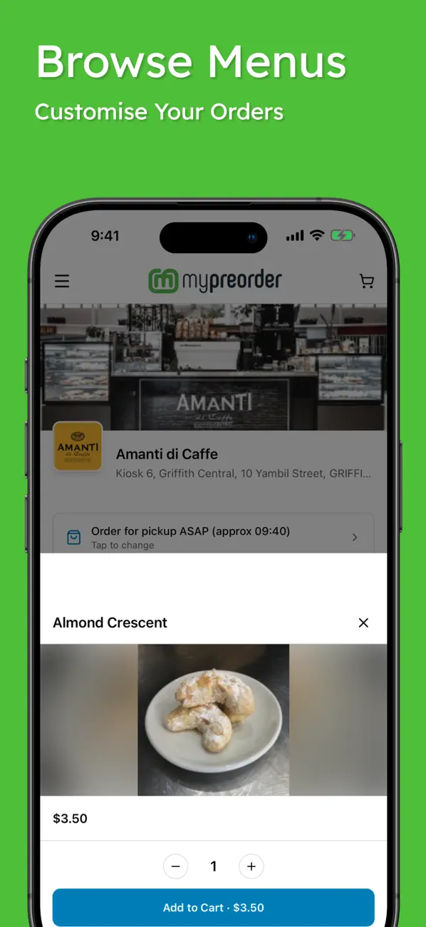 Screenshot #3 pour mypreorder: Order Food & Drink