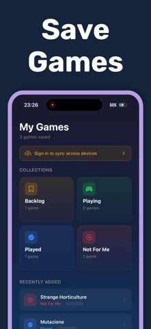PlayNxt - Game Recommendations screenshot