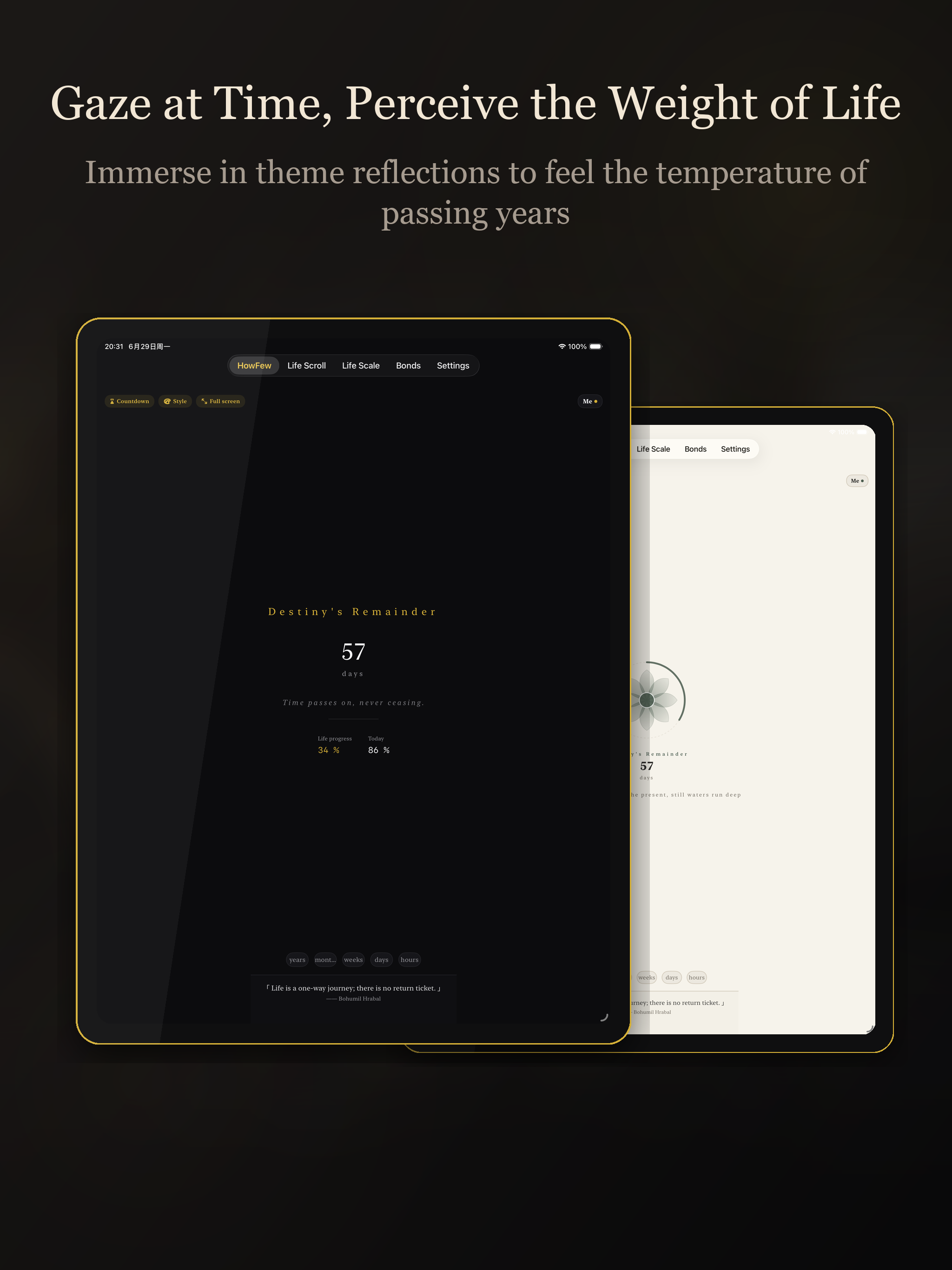HowFew - Life Countdown & Grid screenshot 6