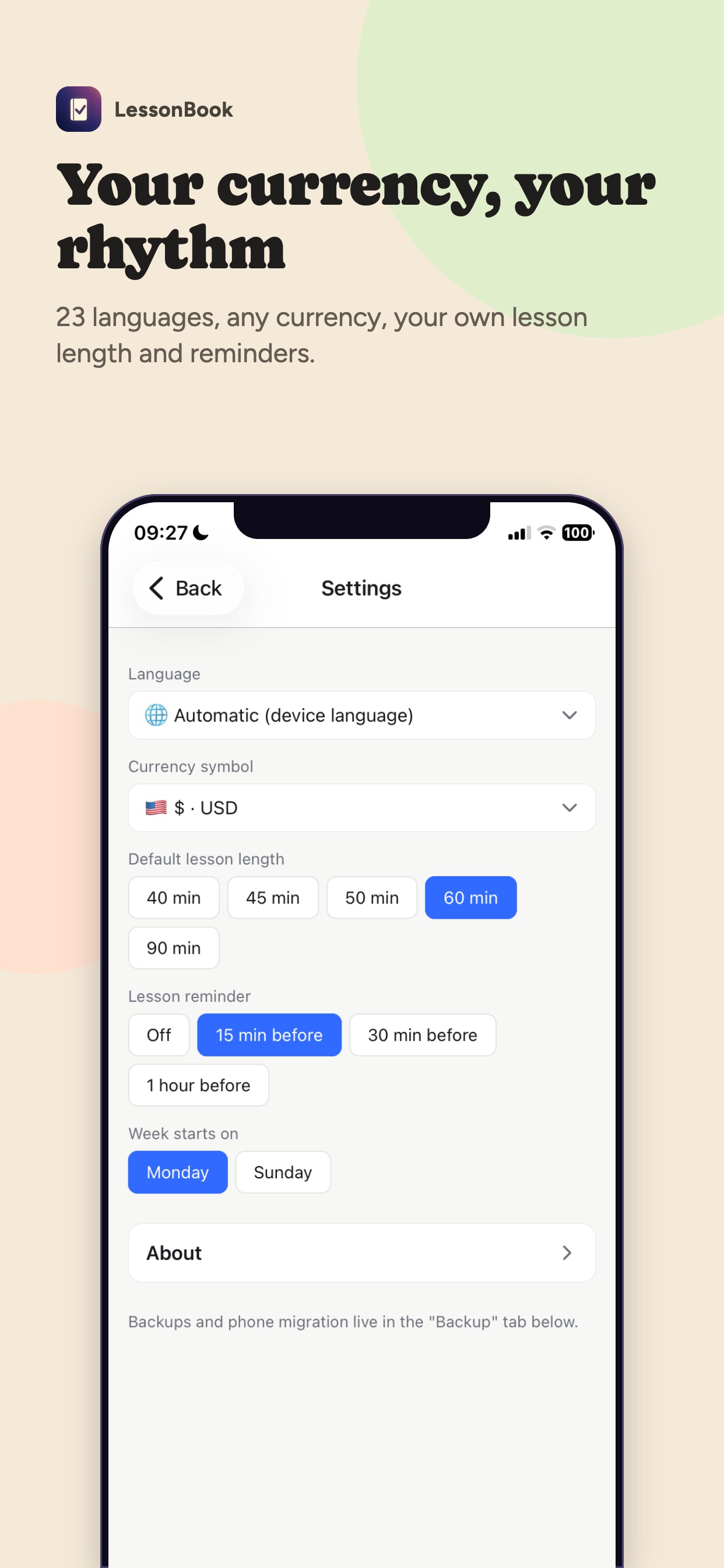 Screenshot 4 of LessonBook: Tutor Planner