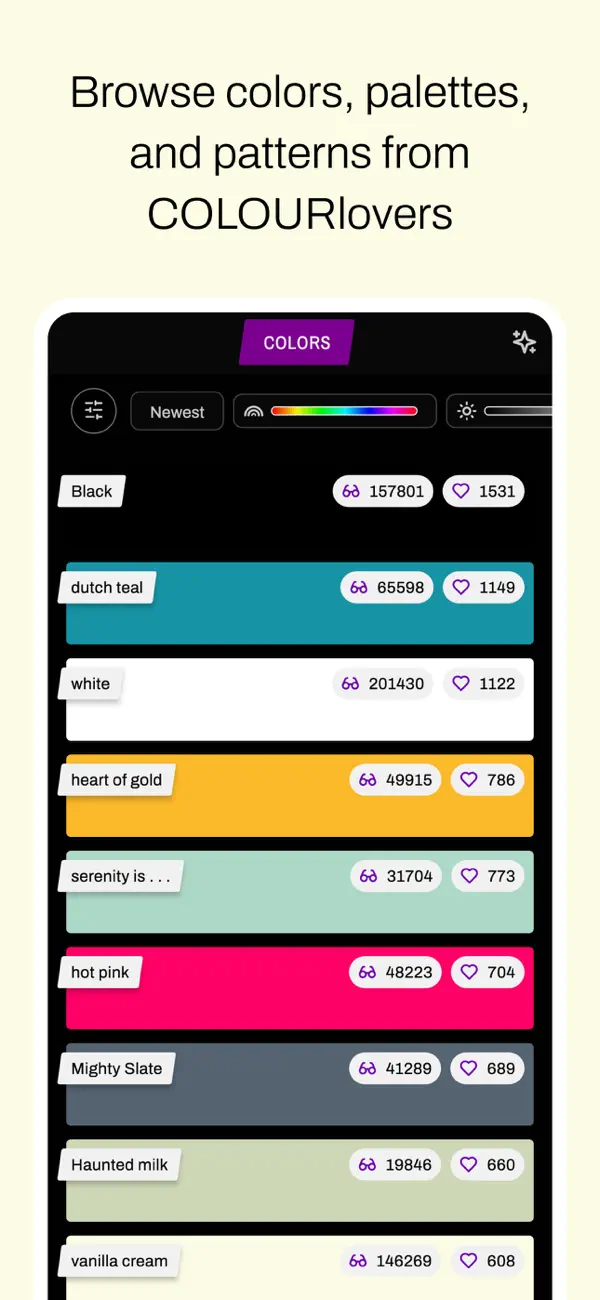 Screenshot #1 pour Color Finder: LUV