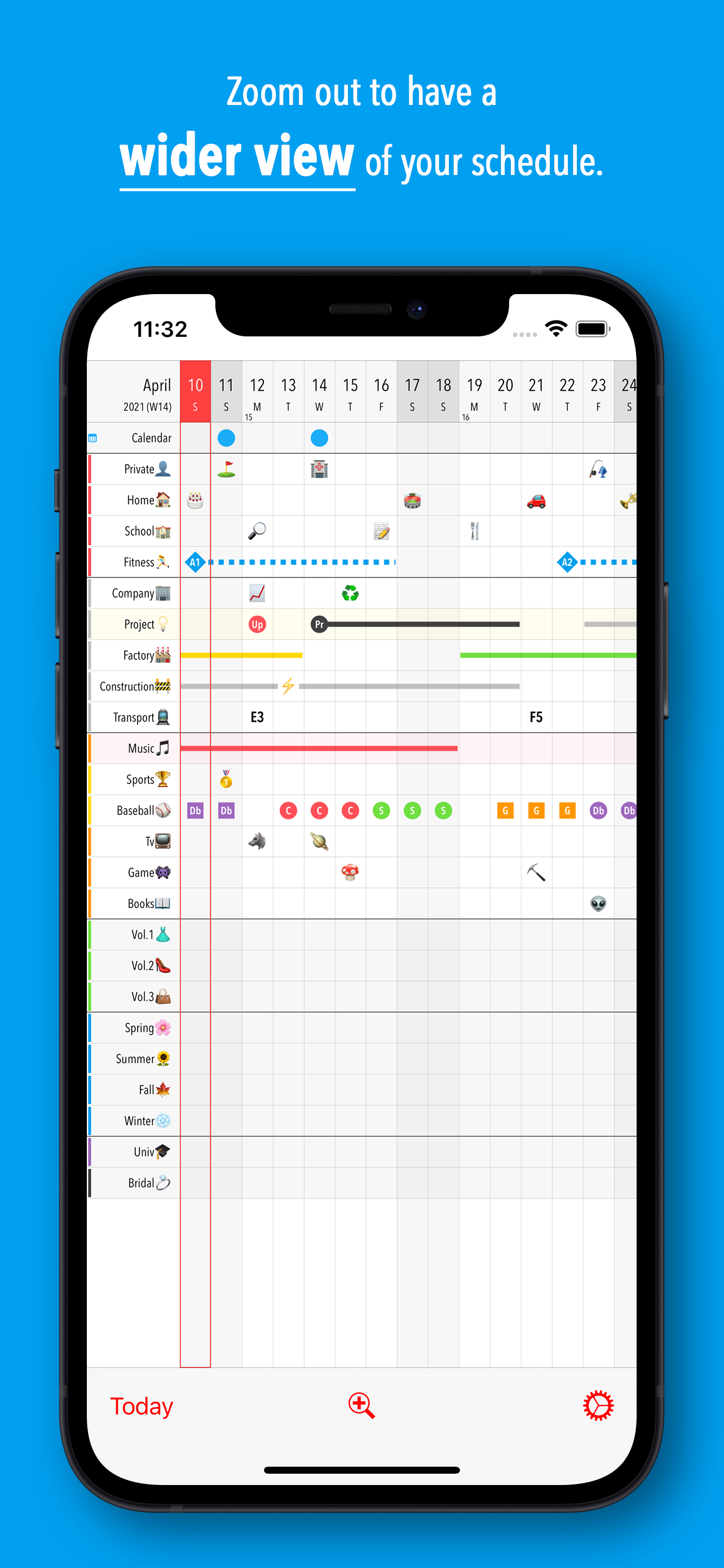 Grid Calendar +