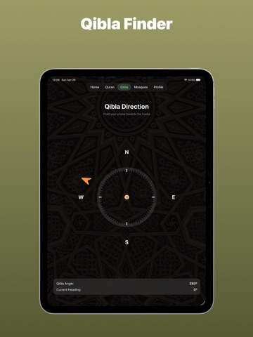 Adhan Times and Quran Verses iPad screenshot
