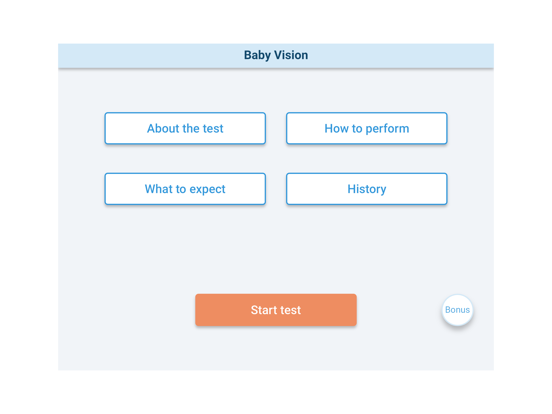 Baby Vision app screenshot