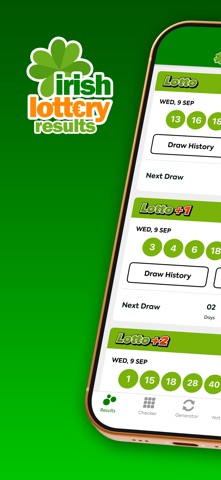Irish Lottery - Results screenshot