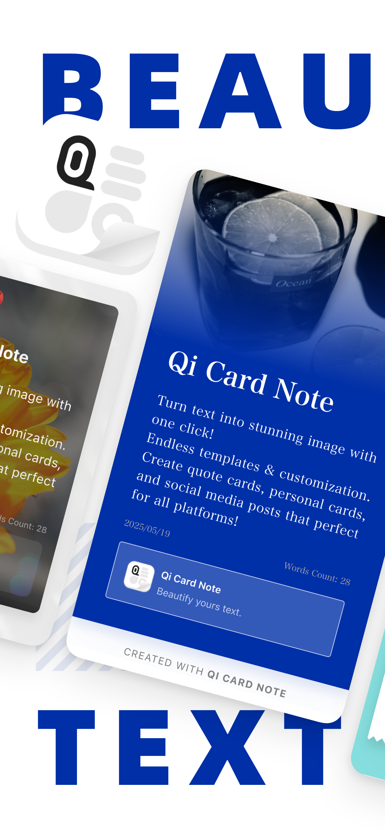 Qi Card Note: Post & Carousel