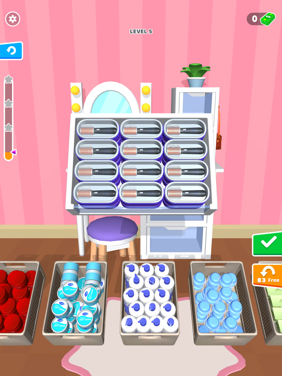 Makeup Organizer 3D iPad screenshot 4 - Games app