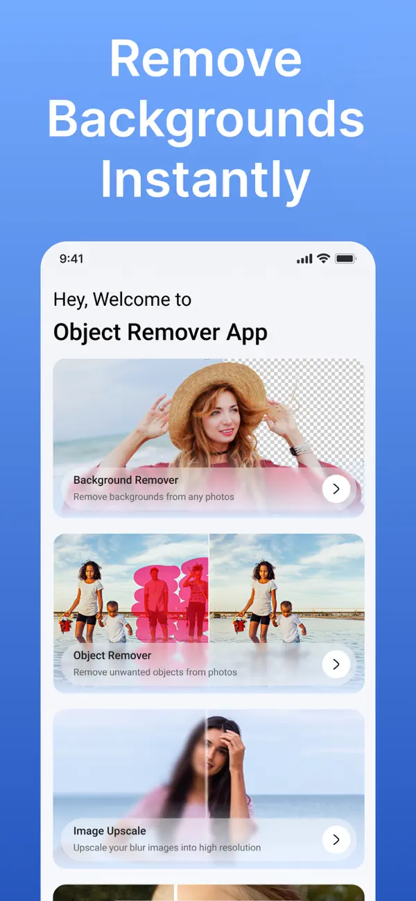 Screenshot #1 pour AI Background Remover - Editor