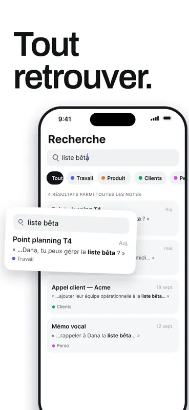 Wave - Bloc-notes IA & Résumés screenshot 8 of 10