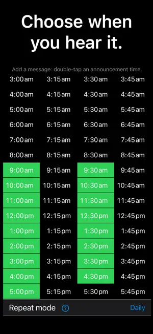 TalkingTime: Speaking Clock screenshot 2