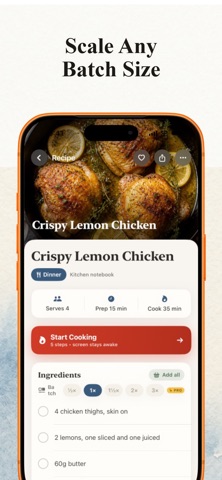 RecipeSnap - Recipe Scanner iPhone screenshot