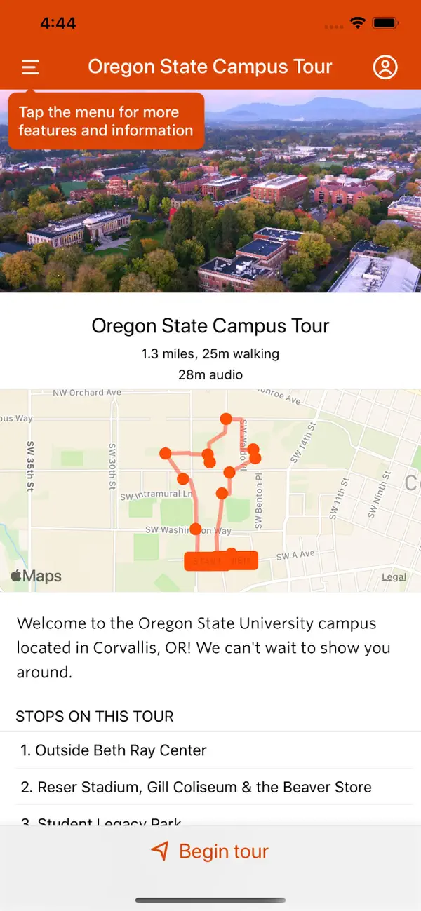 Screenshot #2 pour Oregon State Campus Tour
