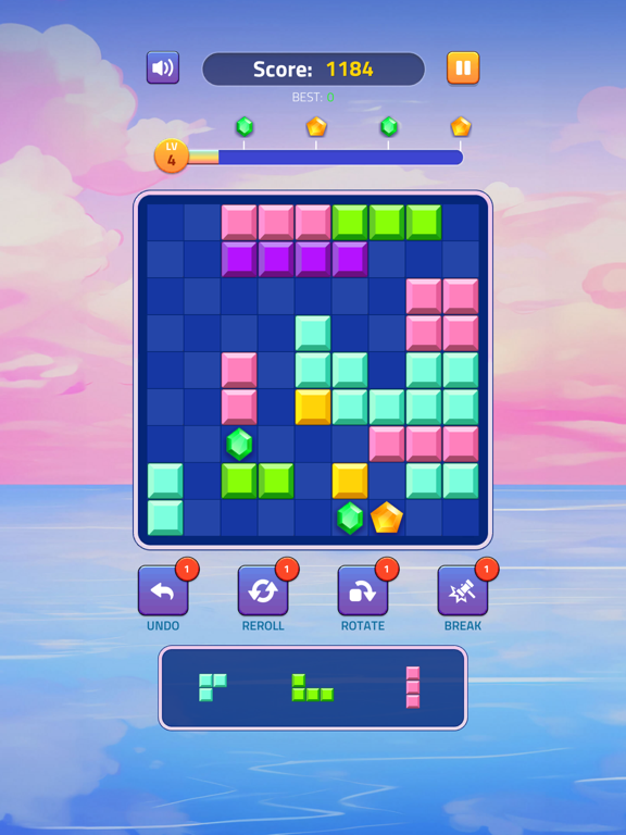 Screenshot #2 for Block Puzzle - Gems Adventure