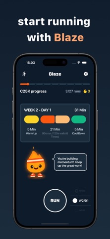 Blaze - Couch to 5k Screenshot 1 of 4