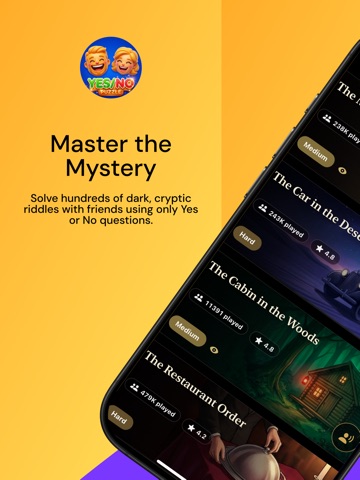 Dark Stories: Yes/No Puzzle iPad screenshot