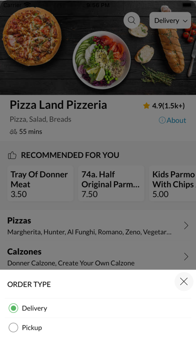 Pizza Land Pizzeria, Screenshot