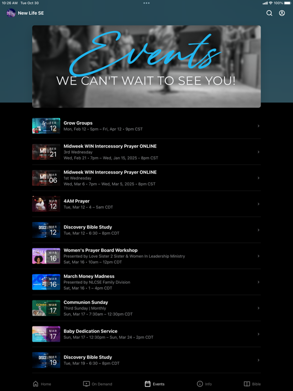 New Life Covenant Southeast iPad screenshot 3 - Lifestyle app