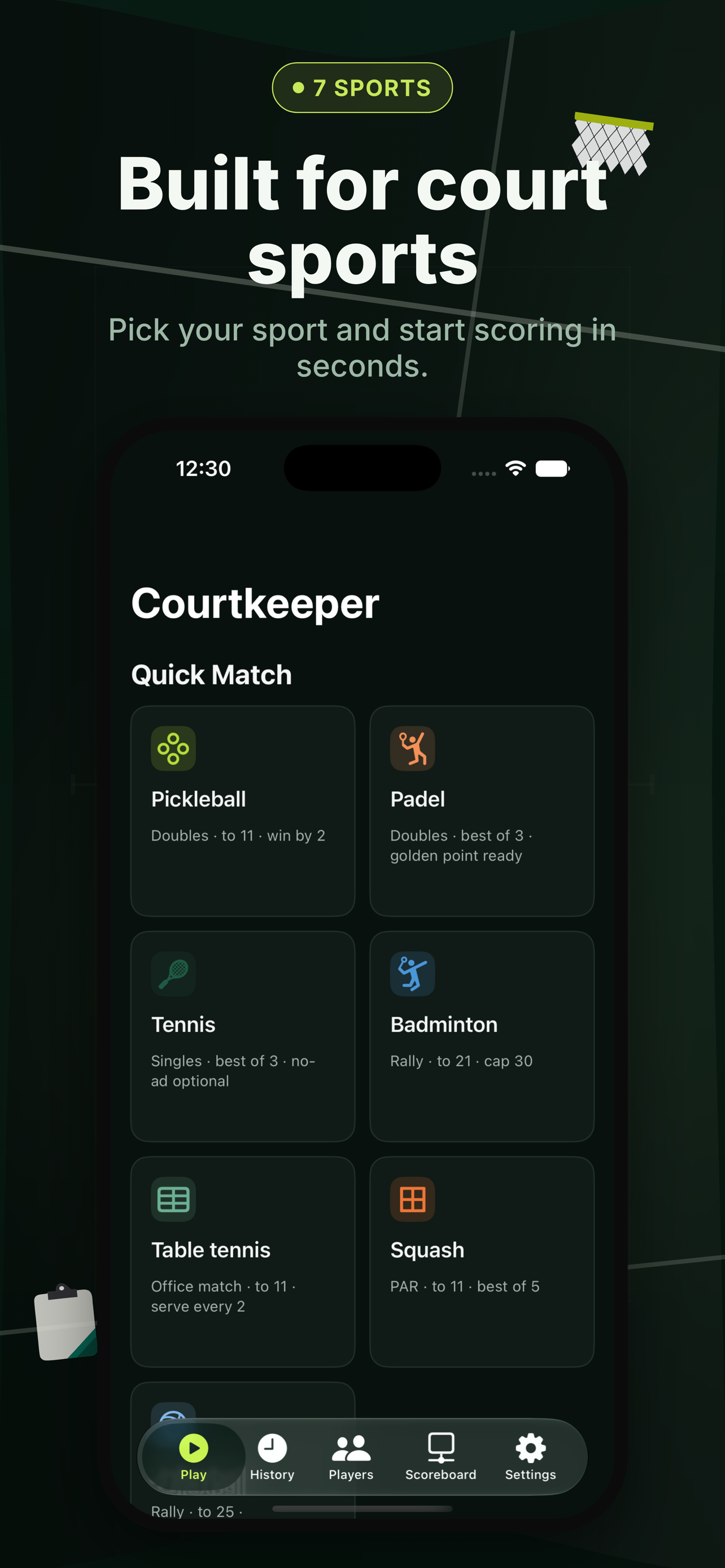 CourtKeeper - Keep scores screenshot 4