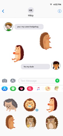 Spiky Hedgehog Stickers Screenshot 4 of 4