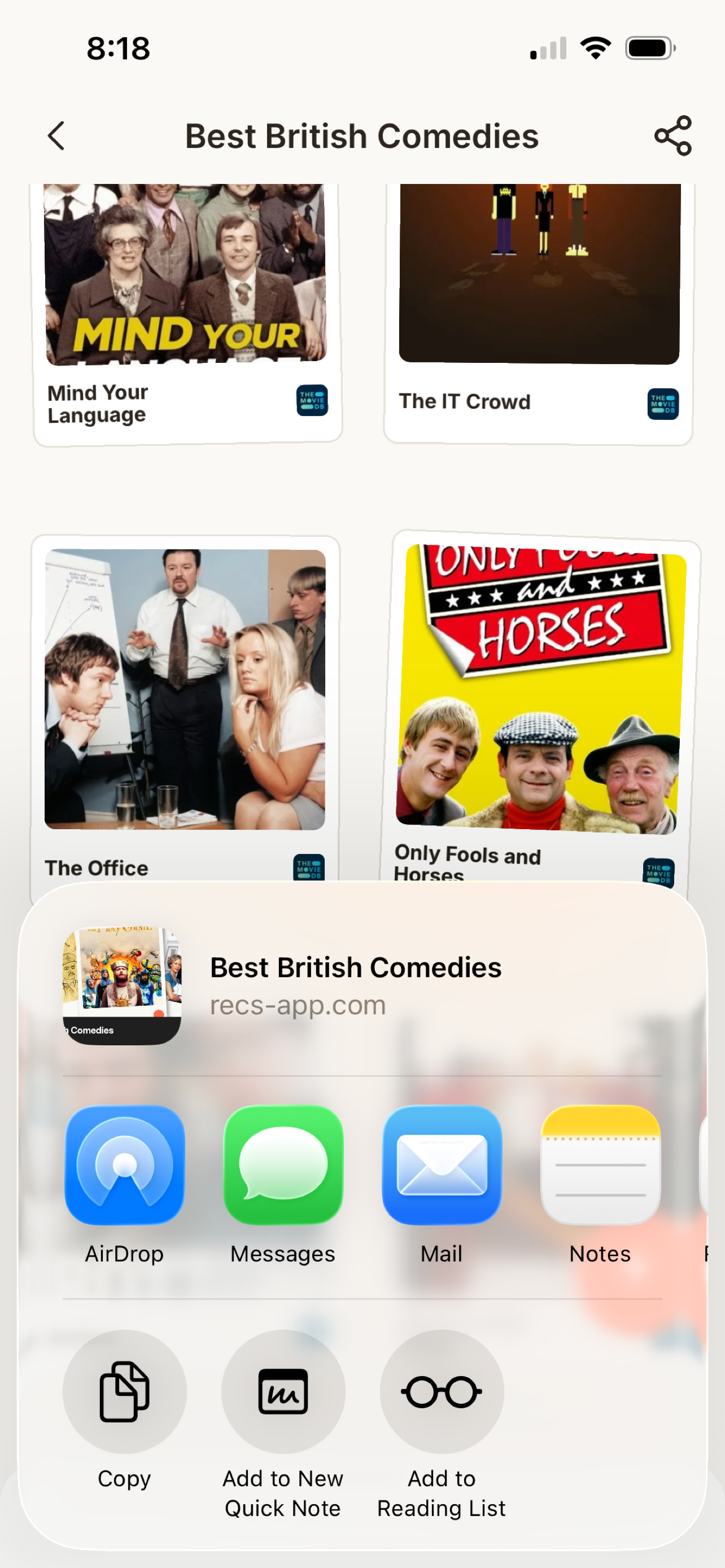 Recs - Curate & Share screenshot 6