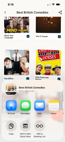 Recs - Curate & Share screenshot