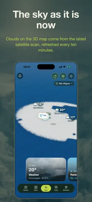 Azores: Weather & Trails screenshot 2