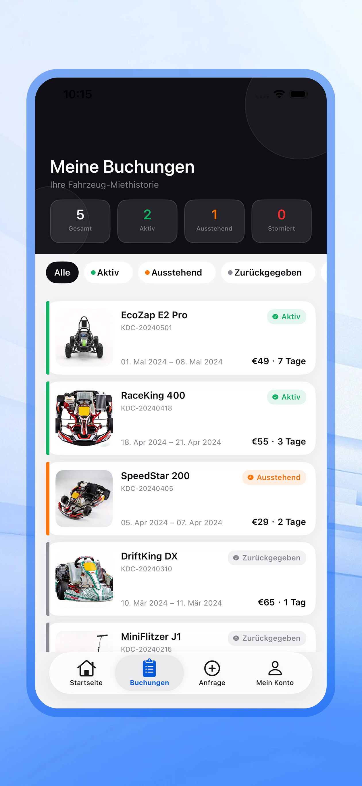 SpeedKart Marktplatz-Kartmiete screenshot 2