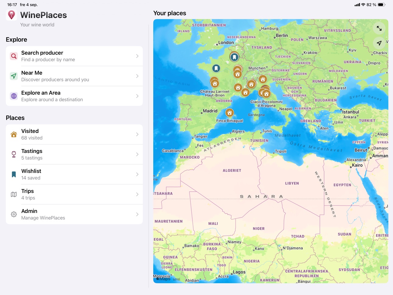Screenshot 9 of WinePlaces
