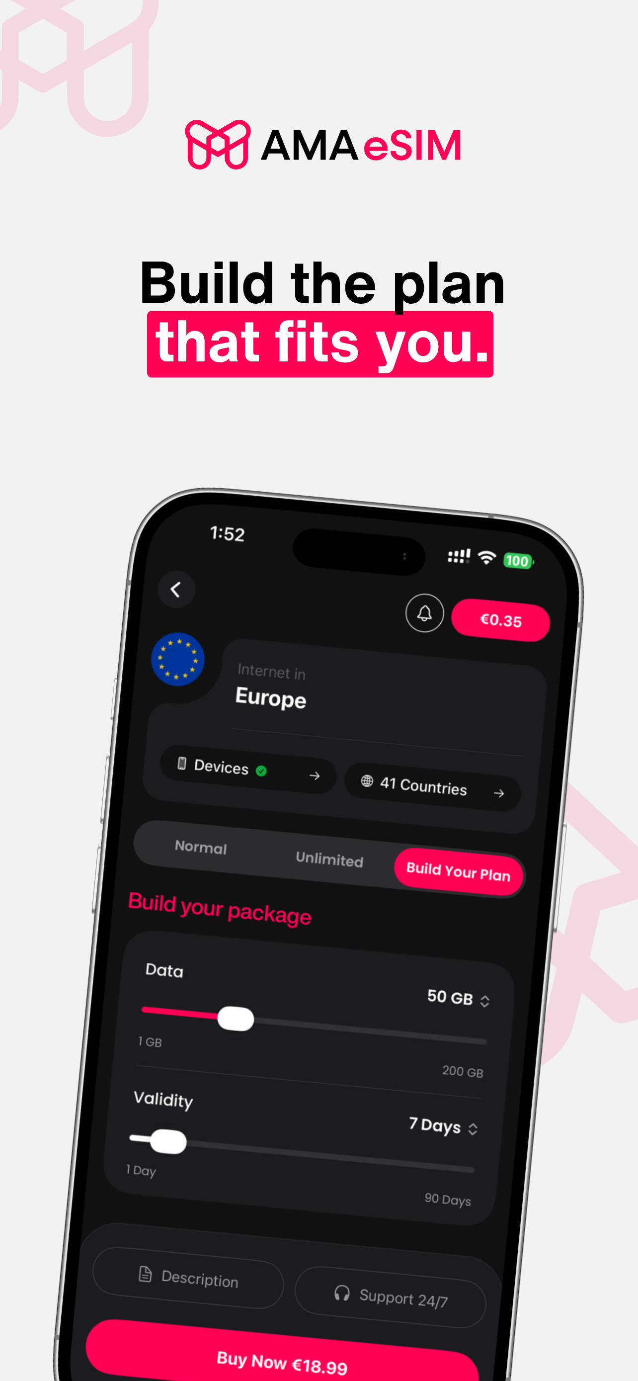 AMA eSIM: Travel eSIM screenshot 3