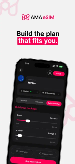 AMA eSIM: Travel eSIM screenshot 3