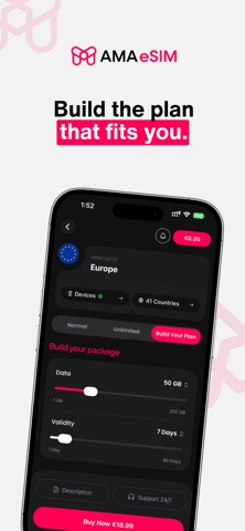 AMA eSIM: Travel eSIM iPhone screenshot