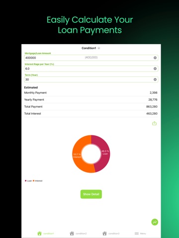 Mortgage Calculator + Compare iPad screenshot