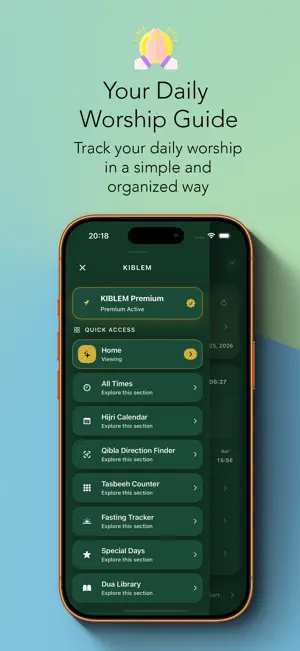 KIBLEM – Prayer, Qibla & Dhikr screenshot 1