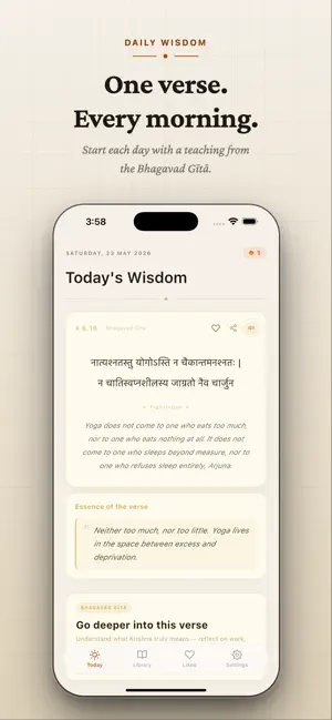 Vedya: Daily Bhagavad Gita screenshot 3