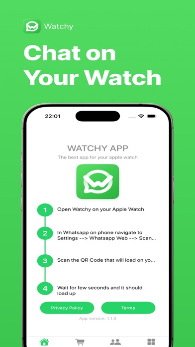Screenshot #1 pour Watchy: WhatsApp sur montre