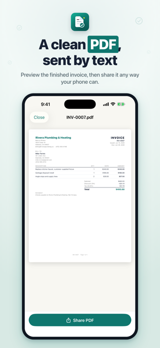 Paid: Invoice & Estimate Maker Screenshot 3 of 4