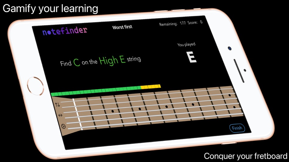 #2. Note Finder: your guitar tutor (iOS) Podle: GRAEME FOSTER