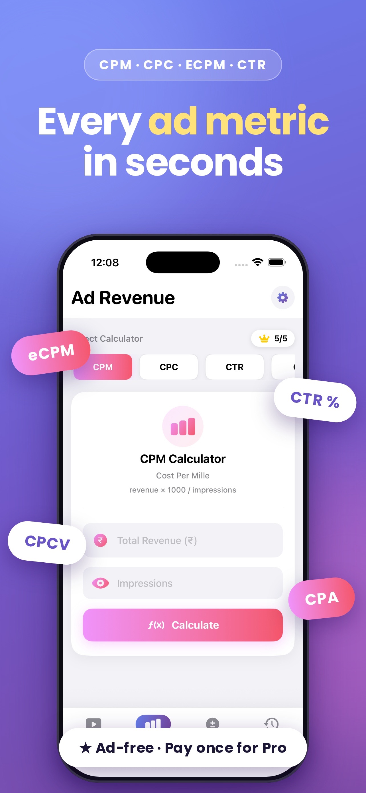 Screenshot 8 of CPM CPC Calculator: Ad Metrics