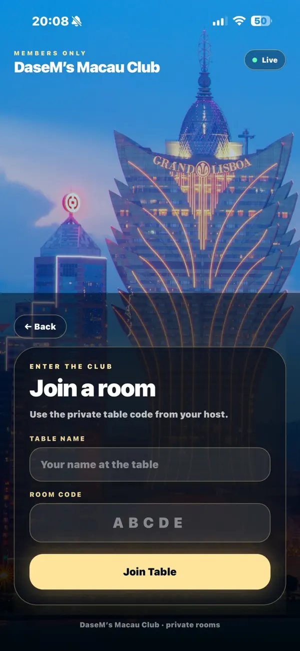Screenshot #1 pour DaseM's Macau Club