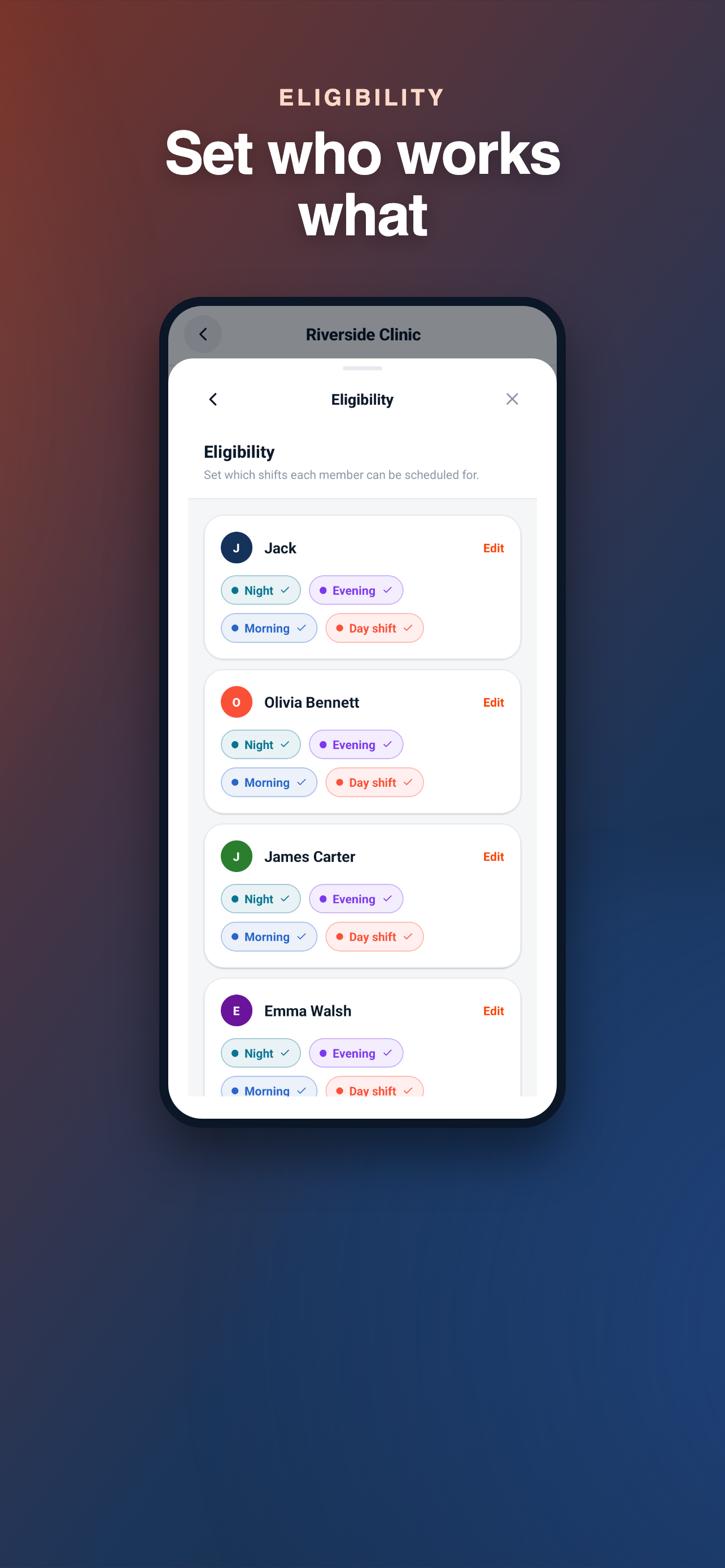 ImRoster: Shift Scheduling screenshot 4
