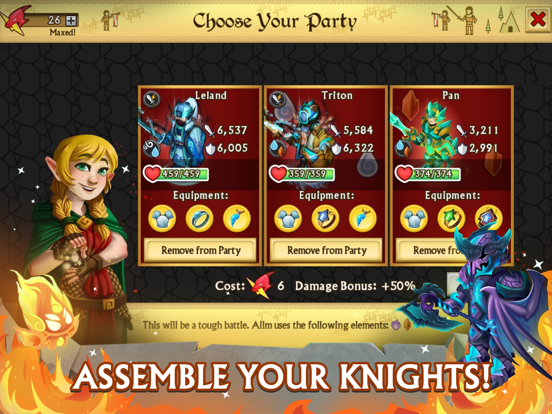 Knights & Dragons - RPG iPad app afbeelding 2